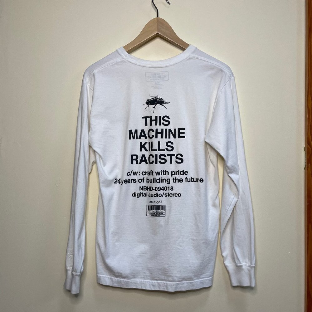 Neighborhood graphic long sleeve tee - White - Size XS